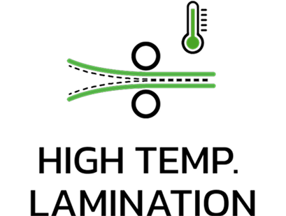 Green flexible lines under pressure