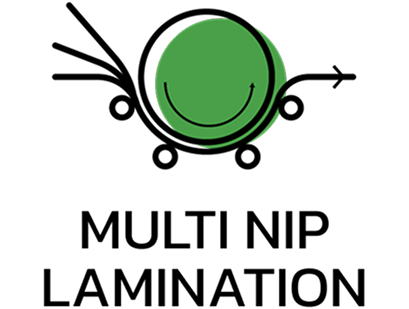 Green smiling circular abstract icon