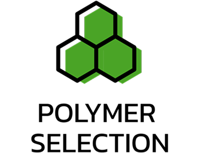 Abstract green hexagon symbol