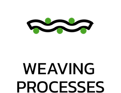 Green dots on black background